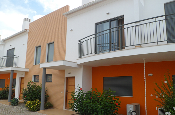 The front of the villa